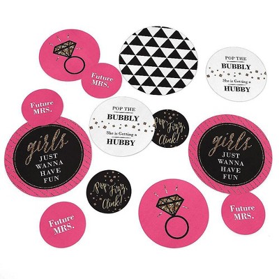 Big Dot of Happiness Girls Night Out - Bachelorette Party Giant Circle Confetti - Party Decorations - Large Confetti 27 Count