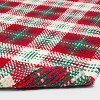 20"x30" Woven Plaid Christmas Bath Rug Red/Green - Threshold™ - 4 of 4