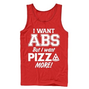 Men's CHIN UP Pizza Abs Tank Top - 1 of 3