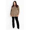 Avenue Women's Plus Size Tia Curved Hem Knit Tunic Sweater - 4 of 4