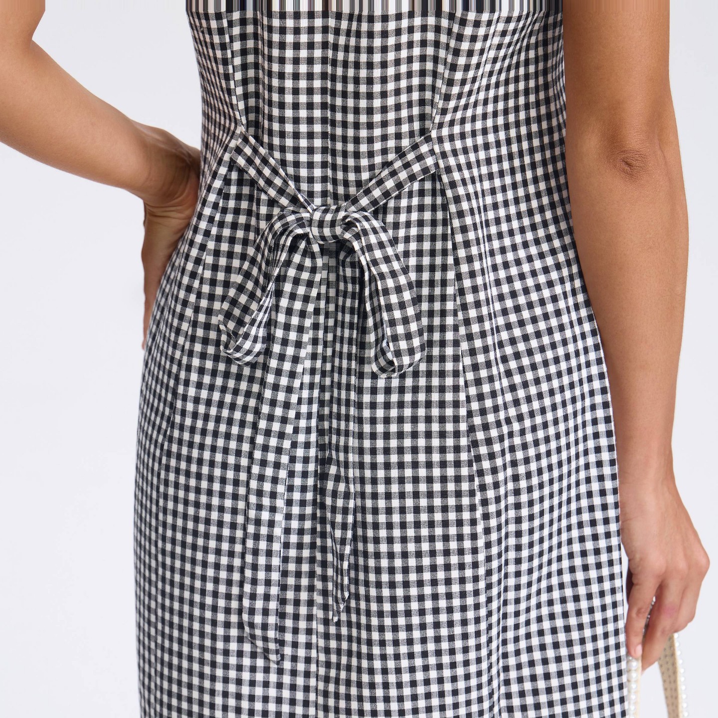 Женское платье A New Day Tie-Back Mini A-Line, цвет: Чёрный — фото 5
