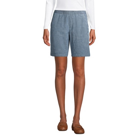 Bermuda shorts blue - Bermudas in linen mix