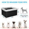 JOEJOY Deluxe Dog Booster Seat with Sturdy Metal Frame and Safety Leash for Small Pets - Portable Puppy Dog Car Seat - 2 of 4