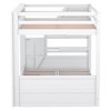 NicBex Full Size Bunk Bed Convertible Design Pine Frame Bed Frame with Storage Stairs, Drawers and Guardrails, No Box Spring Required - 4 of 4