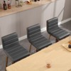 Bekrvio 26"/29" Swivel Bar Stools Set of 1/2/3/4, Faux Leather Upholstered Counter Chairs with Wood Legs, Mid-Century Seating for Kitchen Island - 2 of 4