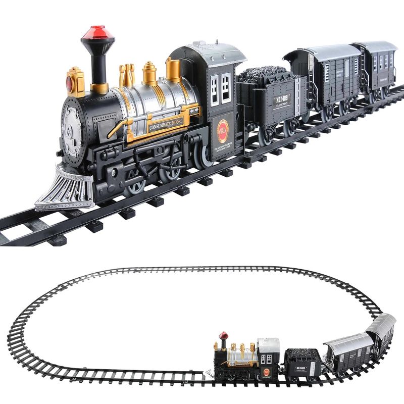 Northlight 14-Piece Consumate Model Battery Operated Lighted and Animated Classic Train Set with Sound, 3 of 5