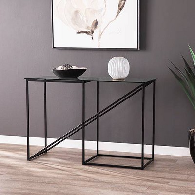 glass console table target