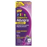 Allegra Children's Fexofenadine Allergy and Cold Sinus Liquid Treatment - Grape - 8oz