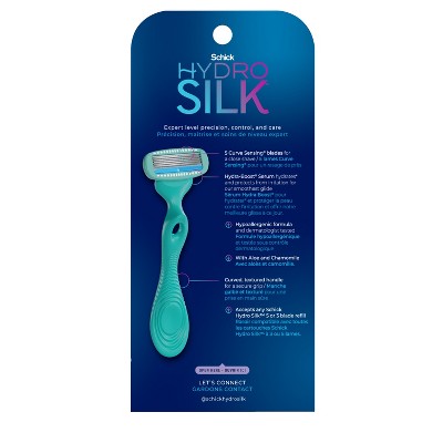 Schick Hydro Silk Sensitive Women&#39;s Razor - 1 Razor Handle &#38; 2 Refills