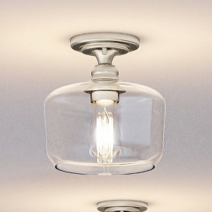 Urban Ambiance Luxury Vintage Ceiling Light 9''H x 9''W,  Brushed Nickel Finish,  Hedland Collection, UHP4064 - 1 of 4
