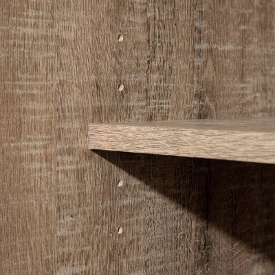 Weathered Oak Rustic Farmhouse Changing Table with Drawers