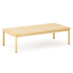 Guidecraft EdQ Toddler Table - Natural: Rectangle Wooden Activity Table for Kids, 30"x60" | Toddler Desk for Daycare, Preschool & Playroom - 1 of 4