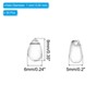Unique Bargains Czech Glass Teardrop Clear Versatile Craft Loose Beads Puffed Raindrop Beads 50 Pcs - 2 of 4