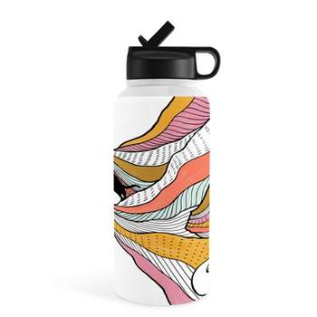 Jimmy Tan Good Morning Meow 3 Reading Water Bottle - Society6