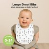 KeaBabies 8pk Organic Baby Bibs for Boy, Baby Drool Bib for Baby Boys and Girls, Newborn Teething Bibs - 2 of 4