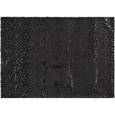 Mina Victory Fur N9510 Black 50" x 70"