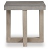 Lockthorne End Table Black/Gray - Signature Design by Ashley: Square Accent Table, Mango Wood Legs - 3 of 4