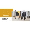Okak Modern Dining Chairs Set of 4, Upholstered cosy Chairs with Stylish Patterned Backrest & Sturdy Metal Legs for Kitchen/Office/Bedroom - 4 of 4