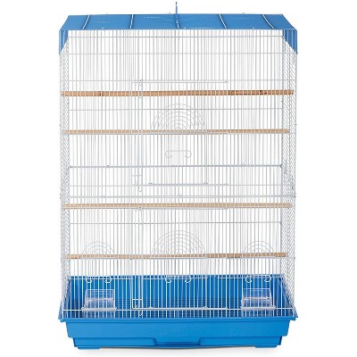 Prevue Pet Products Flight Cage for Multiple Small Birds, Standing Birdcage, Blue / White