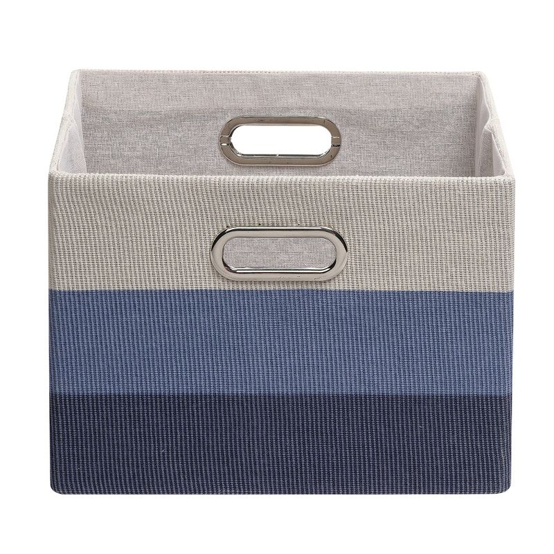 Lambs & Ivy Blue Ombre Foldable/Collapsible Storage Bin/Basket, 2 of 5