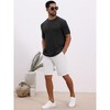 INSPIRE CHIC Men's Waffle Texture Short Sleeve Crew Neck Solid Casual Knitted T-Shirts - 2 of 4