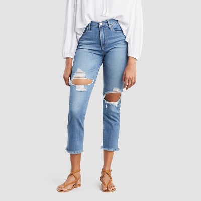 levi's 724 high rise crop