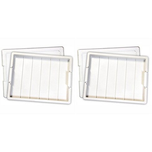 Elizabeth Ward Bead Storage Solutions Plastic Organizer Tray With Clear  Snap Shut Lid For Sorting Craft Supplies, Fasteners, Crystals (2 Pack) :  Target