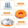 Unique Bargains Carbon Steel Non-Skid Adjustable Furniture Table Feet Leveling Feet - 4 of 4