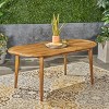 Christopher Knight Home Praro Acacia Wood Outdoor Dining Table with Slatted Top and Splayed Legs - 2 of 4