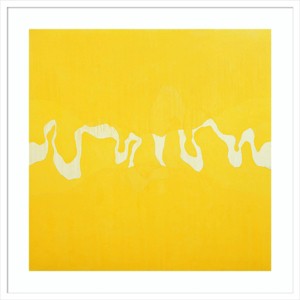 33" x 33" Yellow Journey by Charlie Millar Wood Framed Wall Art Print - Amanti Art: Modern Style, Acrylic & Hardwood, Wire Mounted - 1 of 4