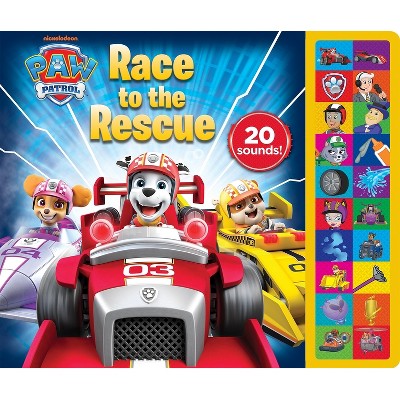 Paw Patrol: Race to the Rescue Sound Book - by  Pi Kids (Mixed Media Product)