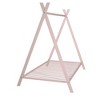 Whisen Playhouse Design Twin Size House Bed Tent Bed Floor Bed with Slat - 4 of 4