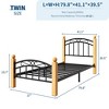 Coucheta Metal Platform Bed Frame - Headboard & Footboard with Underbed Storage, Steel Slats, No Box Spring, Quiet - 2 of 4