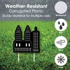 Big Dot of Happiness Nighttime City Skyline - Yard Sign and Outdoor Lawn Decorations - New York Party Yard Signs - Set of 8 - 3 of 4