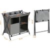 Heybly Luggage Rack,Pack of 2,Steel Folding Suitcase Stand with Storage Shelf for Bedroom, Hotel - 3 of 3