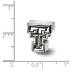 Black Bow Jewelry Sterling Silver Texas Tech Red Raiders NCAA Bead Charm - 2 of 3