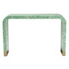 Baxton Studio Didrika Seafoam Mother of Pearl Console Table Seafoam Green/Gold: Elegant Irregular Shape, No Assembly Required - image 3 of 4