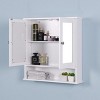GlasFlength Decorative Wall Mirrors Wall Art Bathroom Decor Cabinet Vanity Medicine Cabinet Mirrors for Bathroom Wall, White, 22.05"*5.12"*22.8" - 3 of 4