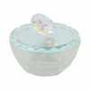 Sagebrook Home Glass Trinket Box Contemporary Round Crystal Jewelry Keepsake Box with Heart - 4 of 4