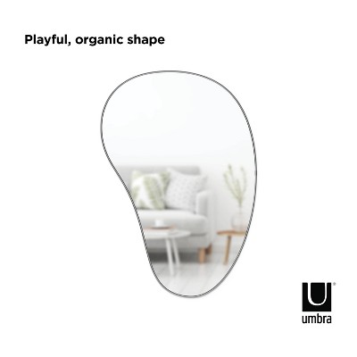 24" x 36" Abstract Shaped Metallic Wall Accent Mirror