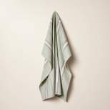 Twill Fall Stripe Flour Sack Kitchen Towel Sage Green - Hearth & Hand™ with Magnolia
