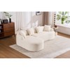 NicBex Couches for Living Room Modern Sectional Couch Chenille Upholstered 3-seater Sofa Couch Combining Chaise Longue - 2 of 4
