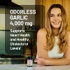 NatureWise Odorless Garlic Supplement 4000mg - Ultra Potent 100:1 Extract - Healthy Cholesterol Formula - Non-GMO, Gluten Free - 3 of 4