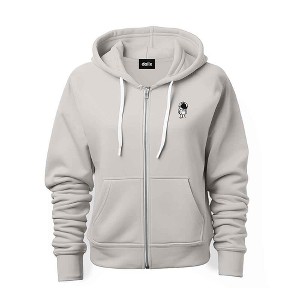 Dalix Astronaut Embroidered Hoodie Fleece Sweatshirt Zip Front Mens - 1 of 4