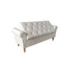 CAVINAS 62" Button-Tufted Storage Ottoman Bench,Modern Window Bench with Rolled Arms,Storage Bench for Bedroom,Living Room - 2 of 4