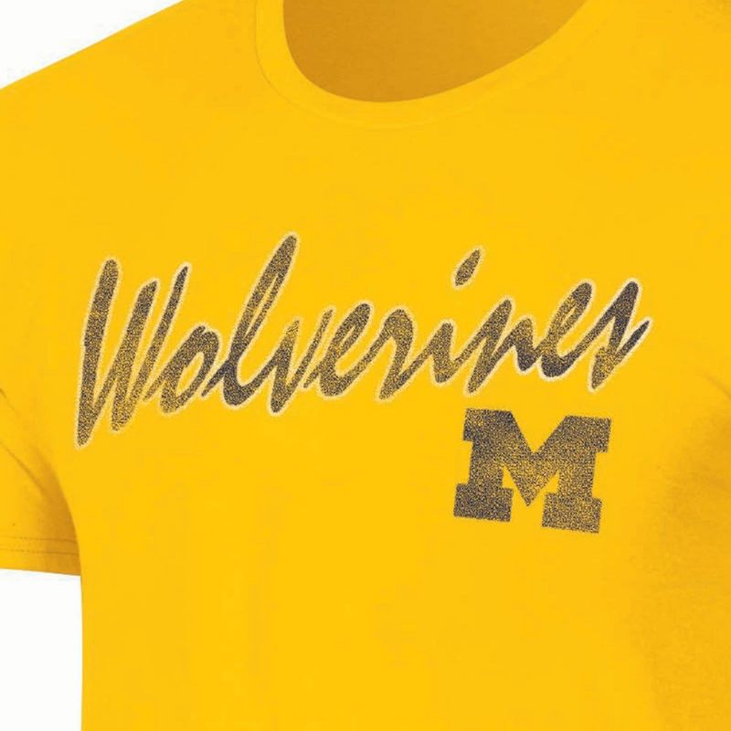 NCAA Michigan Wolverines Men&#39;s Heather T-Shirt, 3 of 4