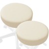 Saloniture 2-Pack Round Stool Seat Cover, Waterproof Slipcover for Swivel Chair or Barstool - 2 of 4