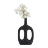Sagebrook Home 9"Lx2"Wx15"H, Metal Hollow Handles Vase, Black, Decorative Vase for Wedding and Home Decor, Crafted with Aluminum, Modern and Elegant - 2 of 4