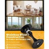 DOMETOUR Magnetic Door Stopper 3 Pcs, Stainless Steel Door Holder with Adhesive & Screws, No Drill, for Wall or Floor - 2 of 4