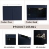 SEVOBAL Bathroom Storage Cabinets, 24 Inch Modern Navy Blue Bathroom Vanity with Drop-Shaped Resin Sink and Soft Closing Hinge, Blue, 18.2"*24"*18.2
" - 3 of 4